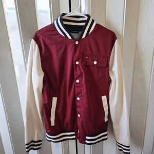 Tommy Hilfiger Red and White Jacket